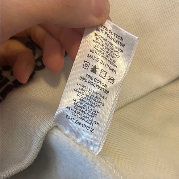 Twin Peaks Cream Crewneck Unisex Sweatshirt, Size Small - Picture 6 of 6